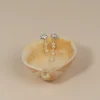 SHELLY PEARL DROP SILVER EARRING