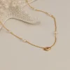 SHELLY PEARL GOLDEN NECKLACE