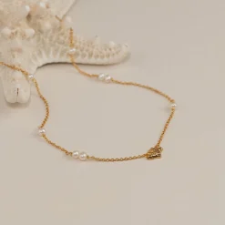 SHELLY PEARL GOLDEN NECKLACE