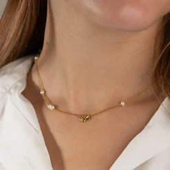 SHELLY PEARL GOLDEN NECKLACE