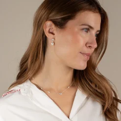 SHELLY PEARL SILVER EARRING