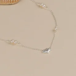 SHELLY PEARL SILVER NECKLACE