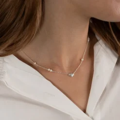 SHELLY PEARL SILVER NECKLACE