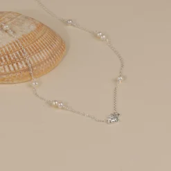 SHELLY PEARL SILVER NECKLACE