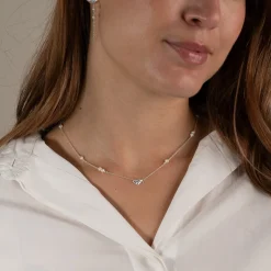 SHELLY PEARL SILVER NECKLACE