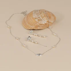 SHELLY PEARL SILVER NECKLACE