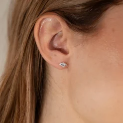 SHELLY SILVER STUD EARRING