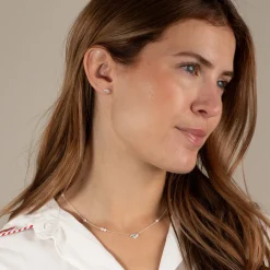 SHELLY SILVER STUD EARRING