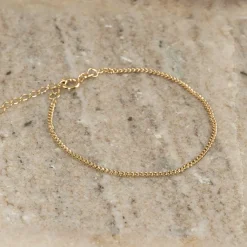 SIA MINI PANZER SOLID GOLD BRACELET - Sisi Copenhagen