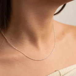 SIMPLE BALL SILVER CHAIN - Sisi Copenhagen