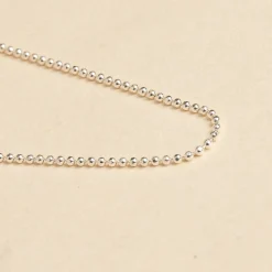 SIMPLE BALL SILVER CHAIN - Sisi Copenhagen