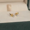 SIMPLE DIAMOND STUD EARRING - 0.2ct - YG
