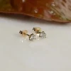 SIMPLE DIAMOND STUD EARRING - 0.75ct - YG