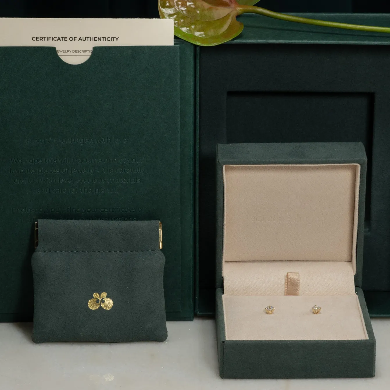 SIMPLE DIAMOND STUD EARRING - 0.75ct - YG