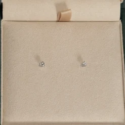 SIMPLE DIAMOND STUD EARRING - 0.2ct - WG