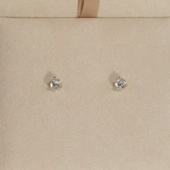 SIMPLE DIAMOND STUD EARRING - 0.75ct - YG