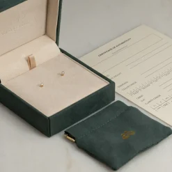 SIMPLE DIAMOND STUD EARRING - 0.2ct - YG