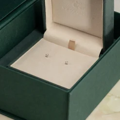SIMPLE DIAMOND STUD EARRING - 0.2ct - WG