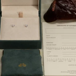 SIMPLE DIAMOND STUD EARRING - 0.75ct - WG