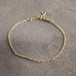 SIMPLE LINK SOLID GOLD BRACELET - Sisi Copenhagen