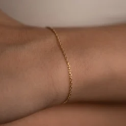SIMPLE LINK SOLID GOLD BRACELET - Sisi Copenhagen