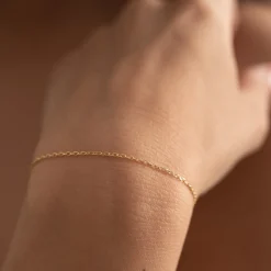 SIMPLE LINK SOLID GOLD BRACELET - Sisi Copenhagen