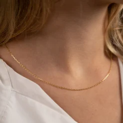 SIMPLE LINK SOLID GOLD CHAIN - Sisi Copenhagen