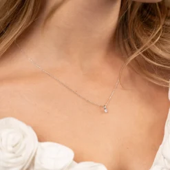 SIMPLE LINK SOLID GOLD CHAIN - 14K WG
