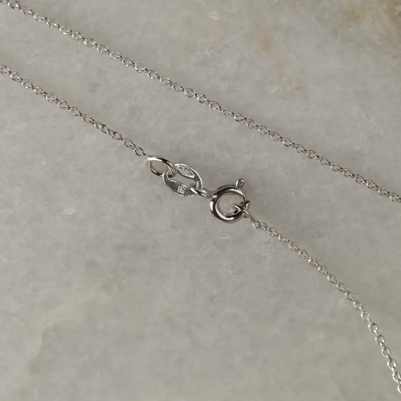 SIMPLE LINK SOLID GOLD CHAIN - 14K WG