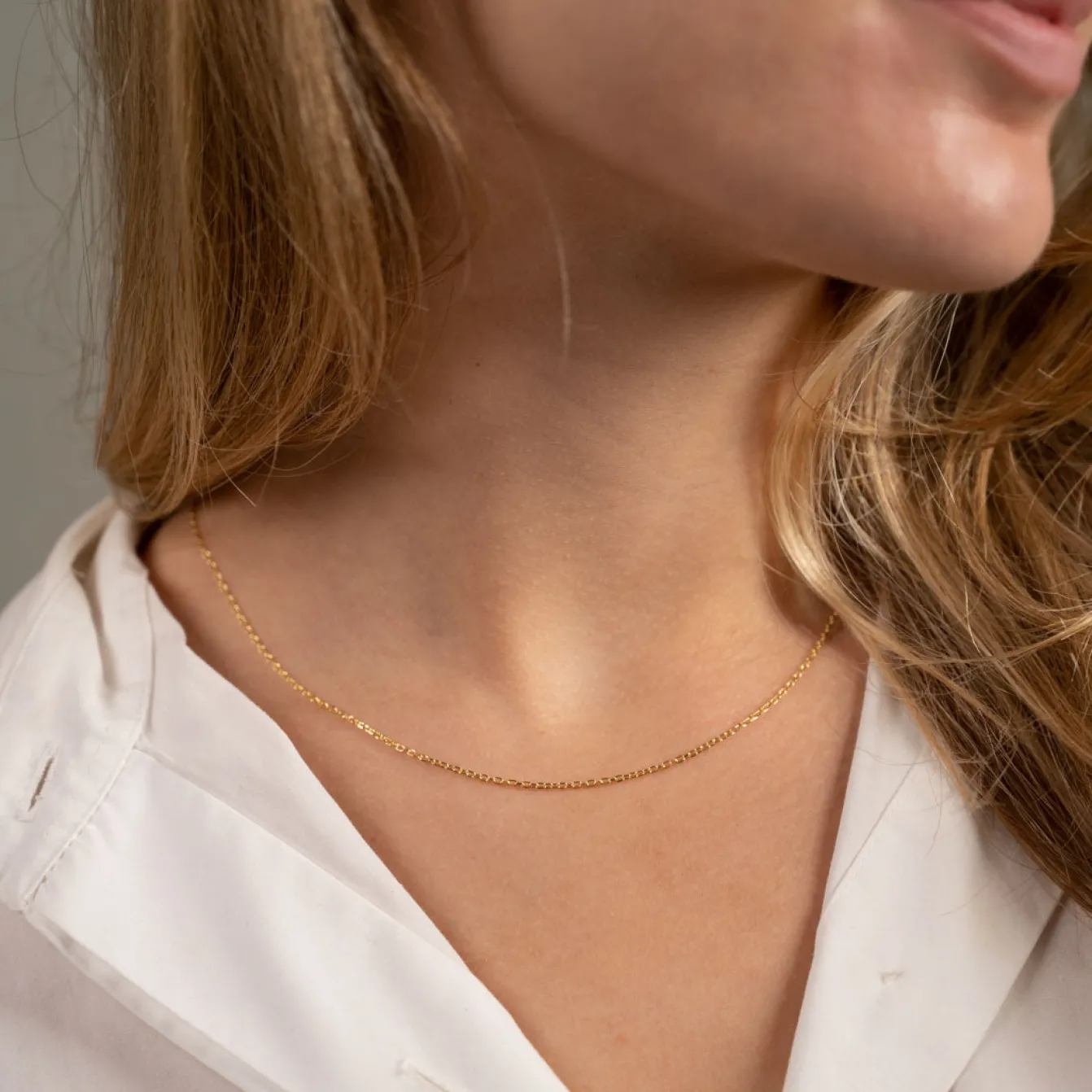 SIMPLE LINK SOLID GOLD CHAIN - Sisi Copenhagen