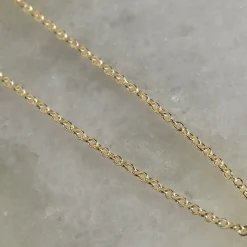SIMPLE LINK SOLID GOLD CHAIN - 14K YG