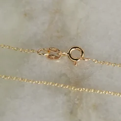 SIMPLE LINK SOLID GOLD CHAIN - 14K YG