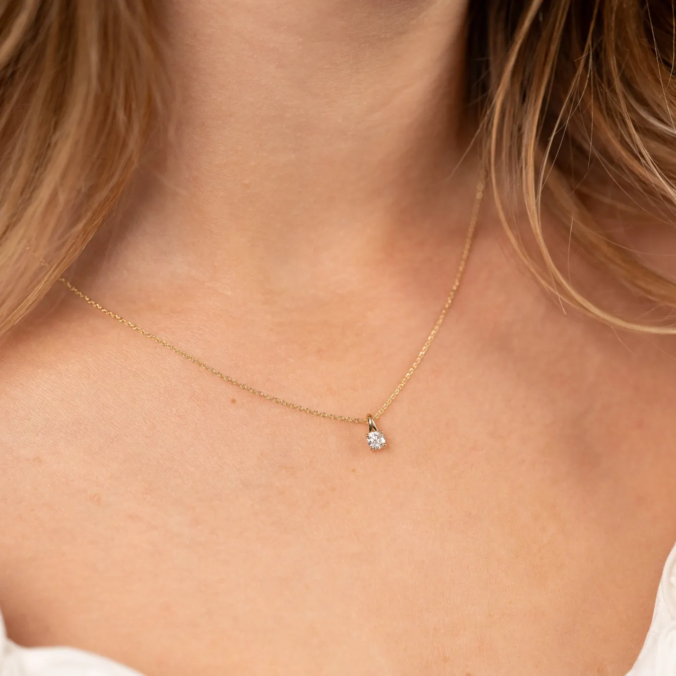 SIMPLE LINK SOLID GOLD CHAIN - 14K YG