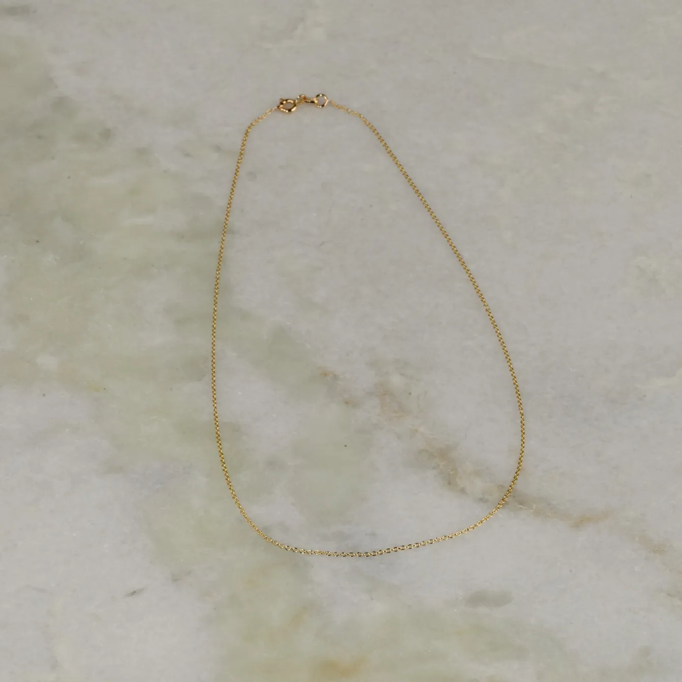SIMPLE LINK SOLID GOLD CHAIN - 14K YG