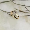 SIMPLE ROUND HALO DIAMOND RING - 1.0ct - YG