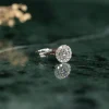 SIMPLE ROUND HALO DIAMOND RING - 1.25ct - WG