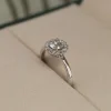 SIMPLE ROUND HALO DIAMOND RING - 0.7ct - WG