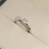 SIMPLE SOLITAIRE BASKET-SET DIAMOND RING - 0.5ct - WG