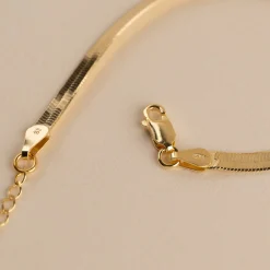 Slangekæde armbånd | Aya golden bracelet | Bestil online