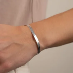 Sølv slangekæde armbånd | Aya silver bracelet | Se udvalget