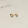 SOLEY BLUE TOPAZ SOLID GOLD STUD EARRING