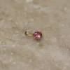 SOLEY PINK TOPAZ SOLID GOLD PENDANT