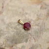 SOLEY RUBY SOLID GOLD PENDANT