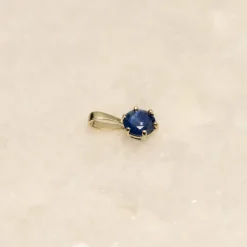 SOLEY SAPPHIRE SOLID GOLD PENDANT