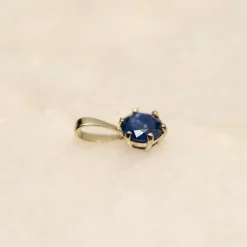 SOLEY SAPPHIRE SOLID GOLD PENDANT