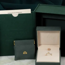 SOLITAIRE BASKET-SET CUSHION DIAMOND RING - 0.75ct - YG