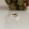 SOLITAIRE OVAL-CUT DIAMOND RING - 0.75ct - YG