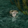SOLITAIRE OVAL-CUT DIAMOND RING - 3.0ct - YG