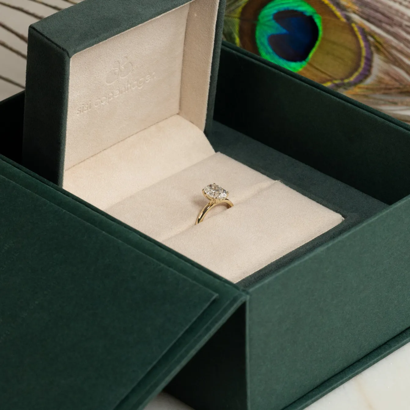 SOLITAIRE OVAL-CUT DIAMOND RING - 2.0ct - YG