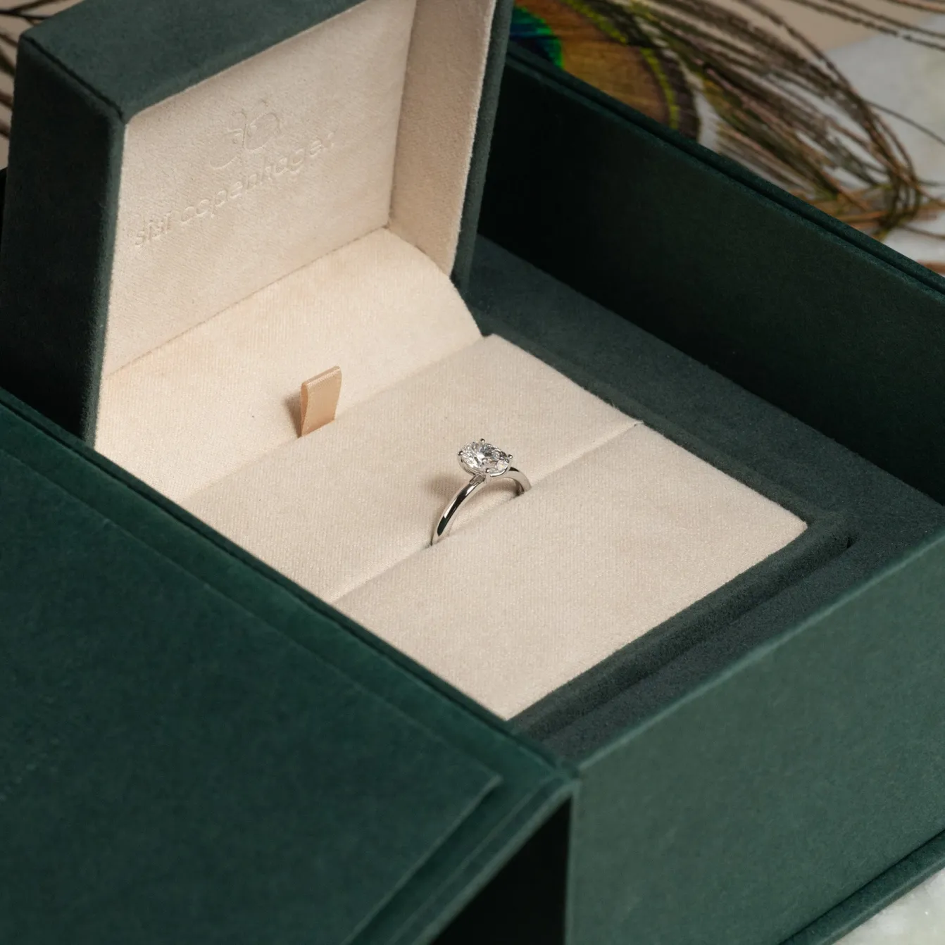 SOLITAIRE OVAL-CUT DIAMOND RING - 1.0ct - WG